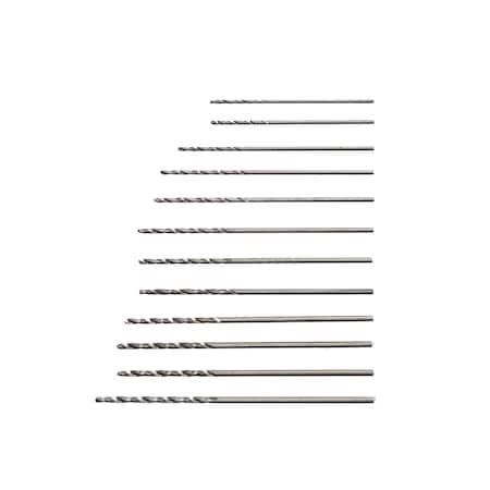 Assorted Carbon Steel Mini Micro Hobby Drill Bits #60 - #70,12pcs,12pk